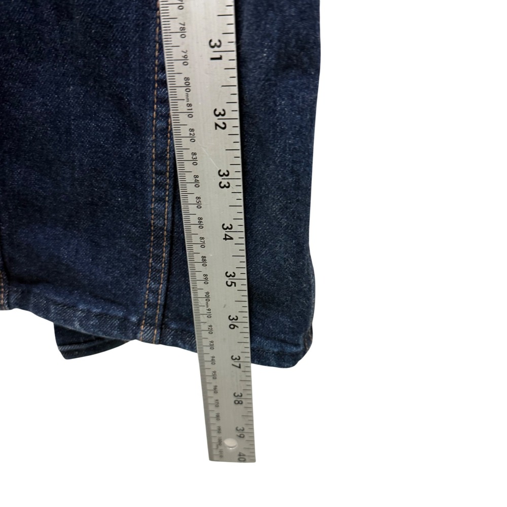 Veronica Beard Jeans Strapless‎ Denim Midi Dress Dark Wash Button Front Size 0 - Picture 5 of 10